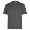 Oberon 100% FR/Arc-Rated 7 oz Cotton Interlock Safety Shirt, Short Sleeves, Grey, 4XL ZFI104-4XL